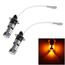 1 Pair H3 DC12V / 5W Car LED Fog Light with 42LEDs SMD-2016 Lamp Beads (Yellow Light)