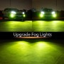 9005 2 PCS DC12-24V / 10.5W Car Double Colors Fog Lights with 24LEDs SMD-3030 & Constant Current, Box Packaging(White Light + Lime Light)