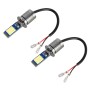 H3 2 PCS DC12-24V / 10.5W Car Fog Lights with 24LEDs SMD-3030 & Constant Current, Box Packaging(White Light)