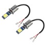 H3 2 PCS DC12-24V / 10.5W Car Fog Lights with 24LEDs SMD-3030 & Constant Current, Box Packaging(Gold Light)