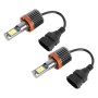 H11 2 PCS DC12-24V / 10.5W Car Fog Lights with 24LEDs SMD-3030 & Constant Current, Box Packaging(Gold Light)