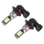 9005 2 PCS DC12-24V / 8.6W Car Fog Lights with 24LEDs SMD-3030 & Constant Current, Bag Packagin(White Light)