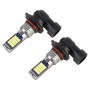 9005 2 PCS DC12-24V / 8.6W Car Fog Lights with 24LEDs SMD-3030 & Constant Current, Bag Packagin(Lime Light)