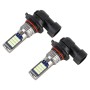 9006 2 PCS DC12-24V / 8.6W Car Fog Lights with 24LEDs SMD-3030 & Constant Current, Bag Packagin(Ice Blue Light)