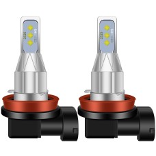 1 Pair H11 DC 12V-24V 12W 1800LM Car LED Fog Light(Ice Blue Light)