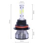 2 PCS X15 9004 DC 9-32V 26W 6500K 8000LM IP68 Car LED Headlight Lamps / Fog Light