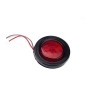 8 PCS Truck Trailer Red LED 2 inch Round Side Marker Clearance Tail Light Kits with Heat Shrink Tube