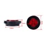 8 PCS Truck Trailer Red LED 2 inch Round Side Marker Clearance Tail Light Kits with Heat Shrink Tube