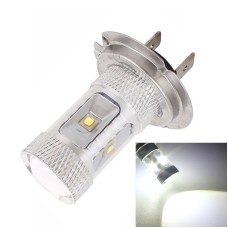 H7 30W 700LM 6500K White Light 6 cree-LED Car Foglight, Constant Current, DC12-24V ( Silver + Yellow )