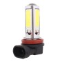 2PCS H11 1250LM 20W + 5W 5 x COB LED White Light Car Front Fog Lamp Bulb, DC 12V