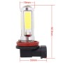 2PCS H11 1250LM 20W + 5W 5 x COB LED White Light Car Front Fog Lamp Bulb, DC 12V