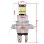 2 PCS H4 9W 450LM White Light 45 LED 4014 SMD Car Headlights Daytime Running Light Bulb, DC 12V