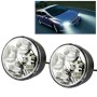 Ultra-Slim Waterproof White LED Daytime Running Lights, DC 12V (Pair)