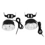 Ultra-Slim Waterproof White LED Daytime Running Lights, DC 12V (Pair)