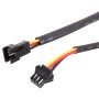 2 PCS  4.5W 270LM 6500K 597-577nm White + Yellow Wired LED Tube Daytime Running Light DRL Steering Lamp, DC12V, Lamp Length:45cm