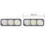 2 PCS MZ 9W 540LM 6500K 3-LED White Light Wired Car Daytime Running Light Fog Lamp, DC12-24V, Light Wire: 15cm