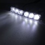 2 PCS MZ 9W 540LM 6500K 3-LED White Light Wired Car Daytime Running Light Fog Lamp, DC12-24V, Light Wire: 15cm