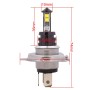 H4 20W 800LM White Light 4 CREE XT-E LED Car Daytime Running Light Headlight Bulb, DC 12-24V