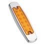 10 PCS LED Clearance Yellow Light 12 LEDs 24V 6000K Heavy Truck Side Lamp for Peterbilt