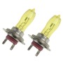 2 X H7 HOD Halogen Bulbs 12V 100W 2400 LM 3500K Yellow Light Headlights