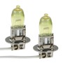 2 X H3 HOD Halogen Bulbs 12V 100W 2400 LM 3500K Yellow Light Headlights