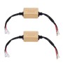 2 PCS H1 H3 LED Headlight Canbus Error Free Computer Warning Canceller Resistor Decoders Anti-Flicker Capacitor Harness