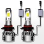 2 PCS 9006/HB4 27W 3000LM 6000K Pure White COB Chips LED Headlight Bulbs Conversion Kit, DC 9-36V