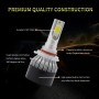 EV9 2 PCS 9005 / HB3 18W 2000LM 6000K Xenon White IP65 DOB LED Headlight Bulbs High Beam Conversion Kit DC 9-30V