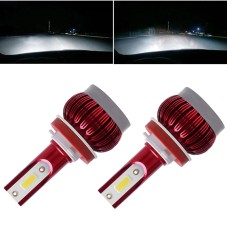 2 PCS FS35 H8 / H9 / H11 DC9-36V / 24W / 6000K / 3000LM IP68 Car / Motorcycle LED Headlight Lamps / Fog Light(Cool White)