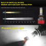 2 PCS EV16 H7 DC8-48V / 24W / 2800LM / 6000K IP67 Car LED Headlight Lamps