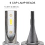 2 PCS V19 H1 DC12-24V / 28W / 6000K / 2000LM IP65 Car LED Headlight Lamps, with 6 CSP Lamps(White Light)