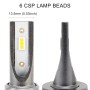 2 PCS V19 H4 DC12-24V / 28W(H) 28W(L) / 6000K / 2000LM IP65 Car LED Headlight Lamps, with 6 CSP Lamps(White Light)