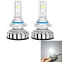 2 PCS R8 9006/HB4 30W 3500LM 6000K IP65 Waterproof Car LED Headlight with 2 COB Lamps, DC 9-36V (White Light)