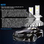 2 PCS R8 9006/HB4 30W 3500LM 6000K IP65 Waterproof Car LED Headlight with 2 COB Lamps, DC 9-36V (White Light)