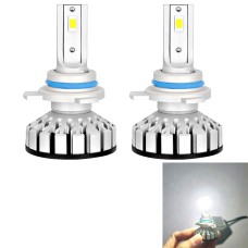 2 PCS R8 9012/HIR2 30W 3500LM 6000K IP65 Waterproof Car LED Headlight with 2 COB Lamps, DC 9-36V (White Light)