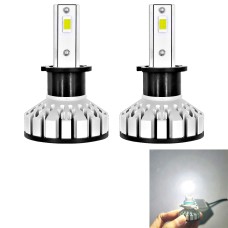 2 PCS R8 H3 30W 3500LM 6000K IP65 Waterproof Car LED Headlight with 2 COB Lamps, DC 9-36V (White Light)