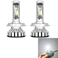 2 PCS R8 9003/HB2/H4/Hi/Lo 30W 3500LM 6000K IP65 Waterproof Car LED Headlight with 2 COB Lamps, DC 9-36V (White Light)