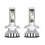 2 PCS R8 9003/HB2/H4/Hi/Lo 30W 3500LM 6000K IP65 Waterproof Car LED Headlight with 2 COB Lamps, DC 9-36V (White Light)