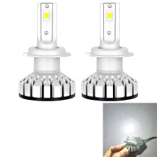 2 PCS R8 H7 30W 3500LM 6000K IP65 Waterproof Car LED Headlight with 2 COB Lamps, DC 9-36V (White Light)