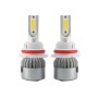 2 PCS C9 9007 18W 1800LM 6000K Waterproof IP68 Car Auto LED Headlight with 2 COB LED Lamps, DC 9-36V(White Light)