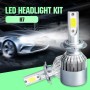 2 PCS C9 H7 18W 1800LM 6000K Waterproof IP68 Car Auto LED Headlight with 2 COB LED Lamps, DC 9-36V(White Light)