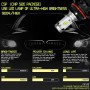 2 PCS 9004 IP65 Waterproof White Light 12 CSP LED Car Headlight Bulb, 9-36V / 18W, 6000K / 2000LM