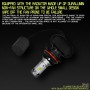 2 PCS 9004 IP65 Waterproof White Light 12 CSP LED Car Headlight Bulb, 9-36V / 18W, 6000K / 2000LM