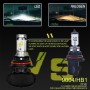 2 PCS 9004 IP65 Waterproof White Light 12 CSP LED Car Headlight Bulb, 9-36V / 18W, 6000K / 2000LM