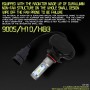 2 PCS 9005 IP65 Waterproof White Light 6 CSP LED Car Headlight Bulb, 9-36V / 18W, 6000K / 2000LM