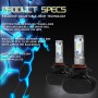 2 PCS 9006 IP65 Waterproof White Light 6 CSP LED Car Headlight Bulb, 9-36V / 18W, 6000K / 2000LM