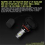 2 PCS 9007 IP65 Waterproof White Light 12 CSP LED Car Headlight Bulb, 9-36V / 18W, 6000K / 2000LM