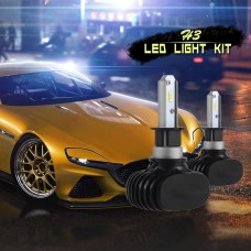 2 PCS H3 IP65 Waterproof White Light 6 CSP LED Car Headlight Bulb, 9-36V / 18W, 6000K / 2000LM