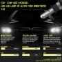 2 PCS H3 IP65 Waterproof White Light 6 CSP LED Car Headlight Bulb, 9-36V / 18W, 6000K / 2000LM