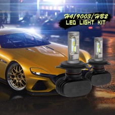 2 PCS H4 IP65 Waterproof White Light 12 CSP LED Car Headlight Bulb, 9-36V / 18W, 6000K / 2000LM